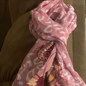2 for $8 Butterfly scarves 2 pink and brown